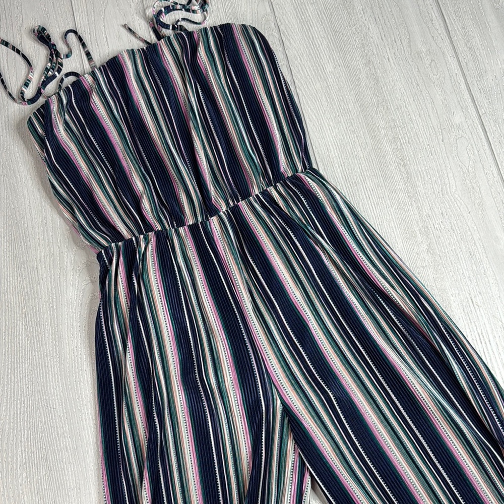 Romper Collective concepts halter jumpsuit size M, striped